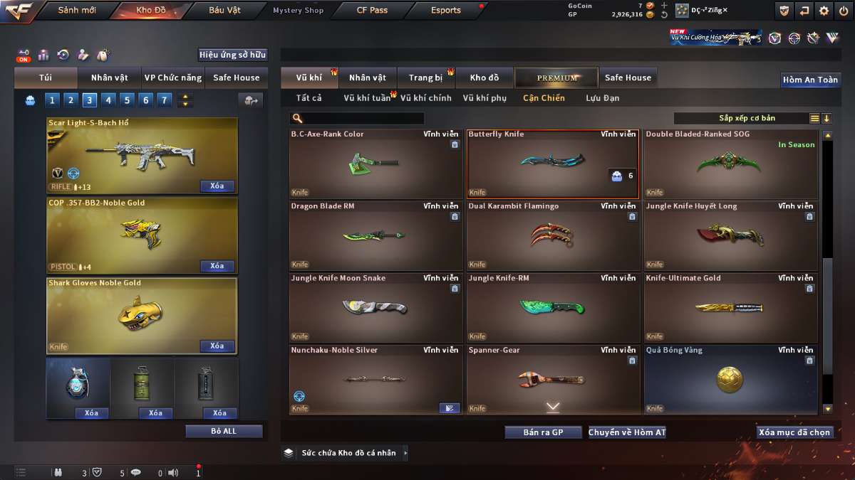 shop acc cf uy tin gia re